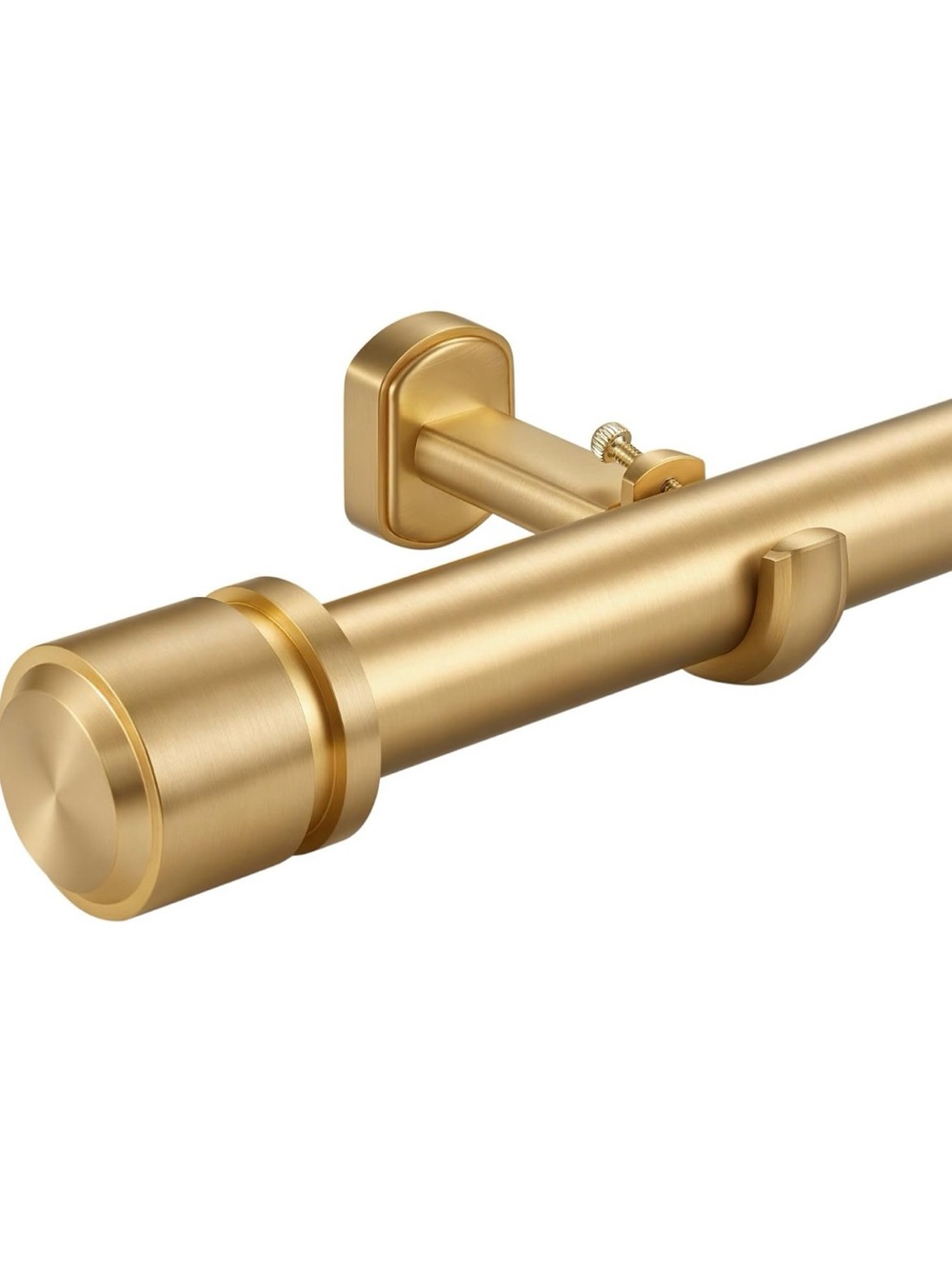 Curtain Rod NWT, Brushed Gold, 72 to 144 Inches, Heavy Duty Large, RETAILS $65